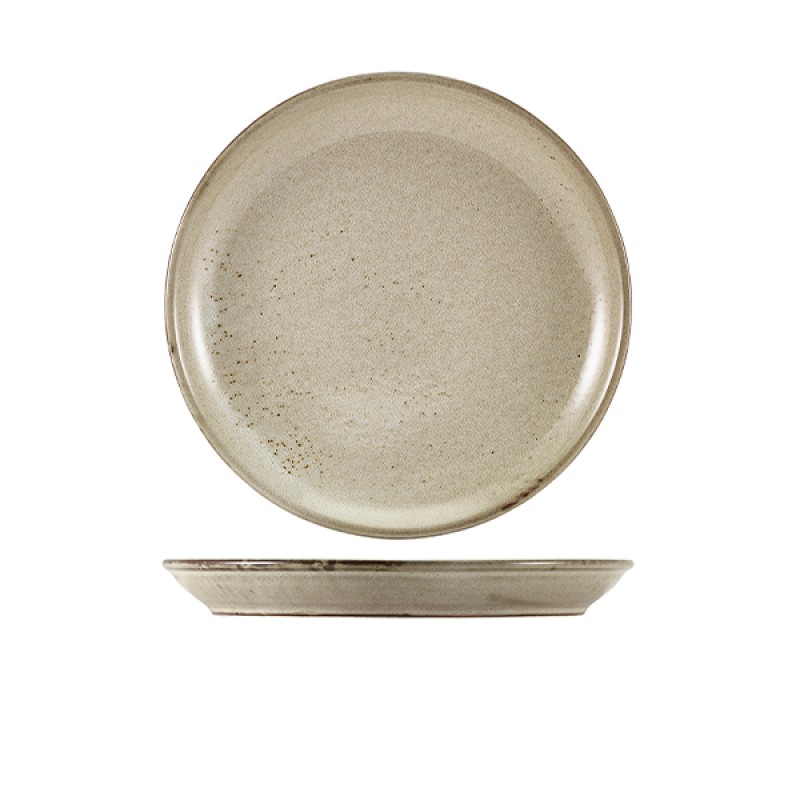 Terra Porcelain Grey Coupe Plate 24cm Terra Porcelain Grey Coupe Plate 24cm