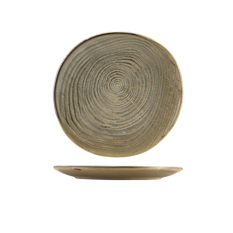Terra Porcelain Grey Organic Plate 21cm Terra Porcelain Grey Organic Plate 21cm