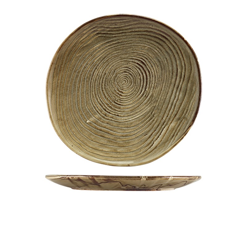 Terra Porcelain Grey Organic Plate 28.5cm Terra Porcelain Grey Organic Plate 28.5cm