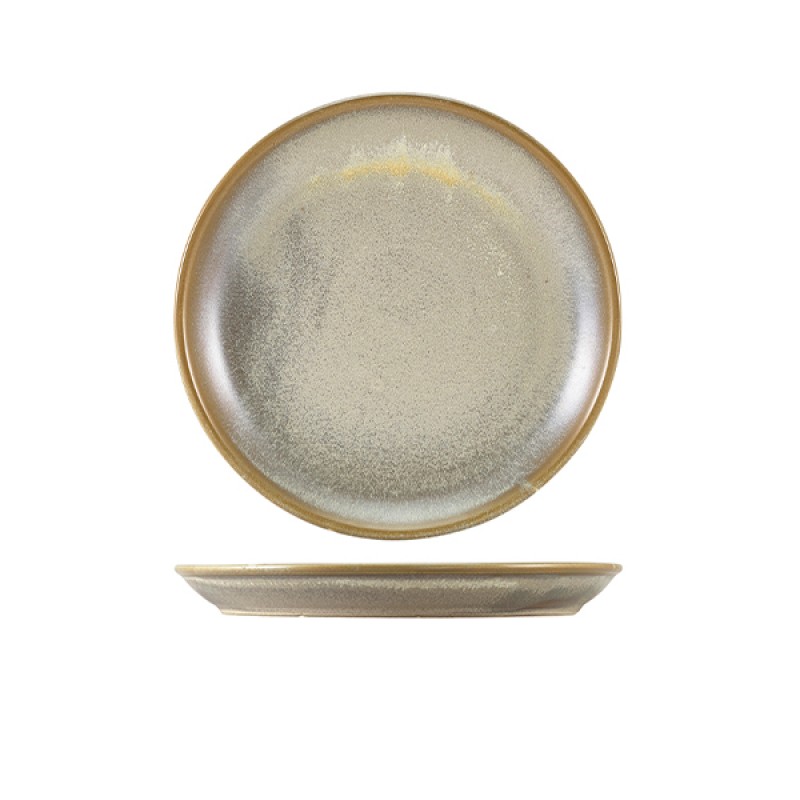 Terra Porcelain Matt Grey Coupe Plate 19cm Terra Porcelain Matt Grey Coupe Plate 19cm