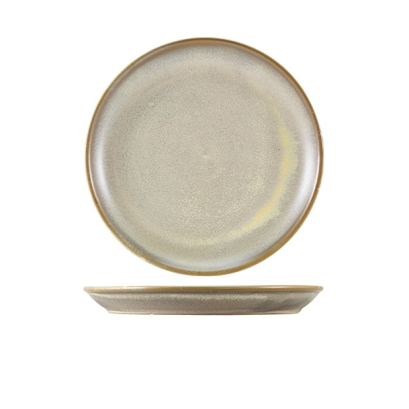 Terra Porcelain Matt Grey Coupe Plate 24cm Terra Porcelain Matt Grey Coupe Plate 24cm
