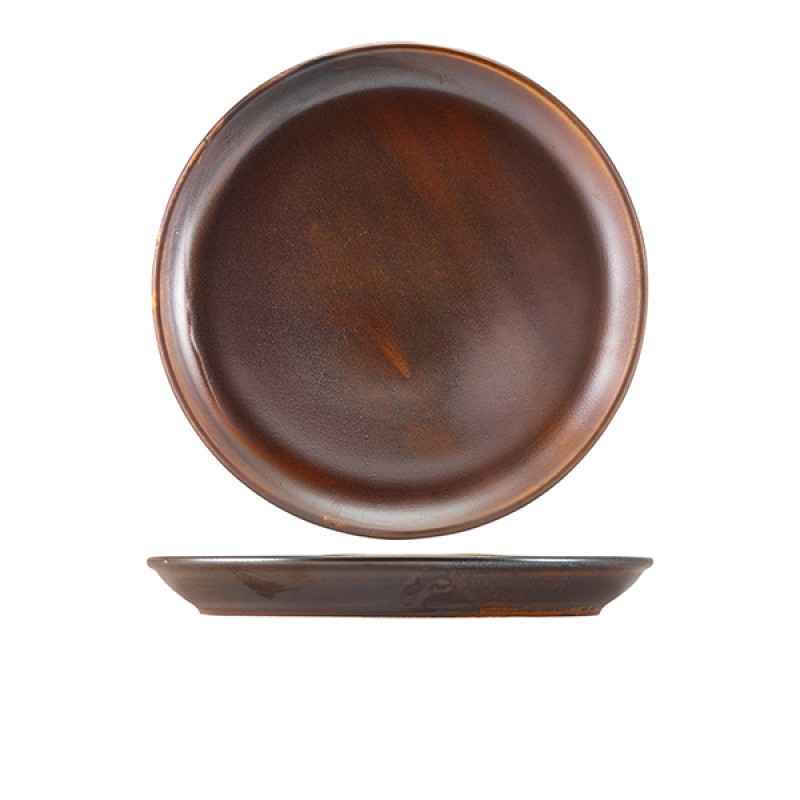 Terra Porcelain Rustic Copper Coupe Plate 27.5cm Terra Porcelain Rustic Copper Coupe Plate 27.5cm