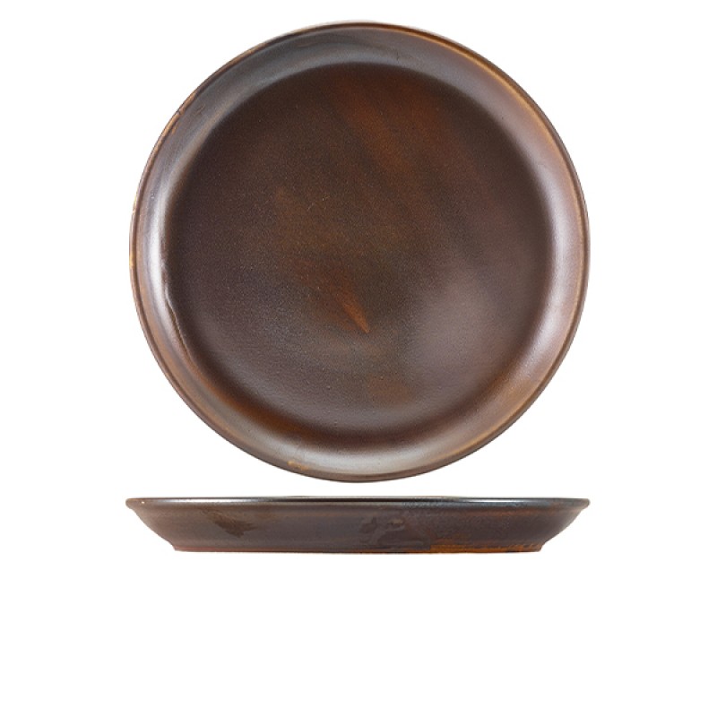 Terra Porcelain Rustic Copper Coupe Plate 30.5cm Terra Porcelain Rustic Copper Coupe Plate 30.5cm