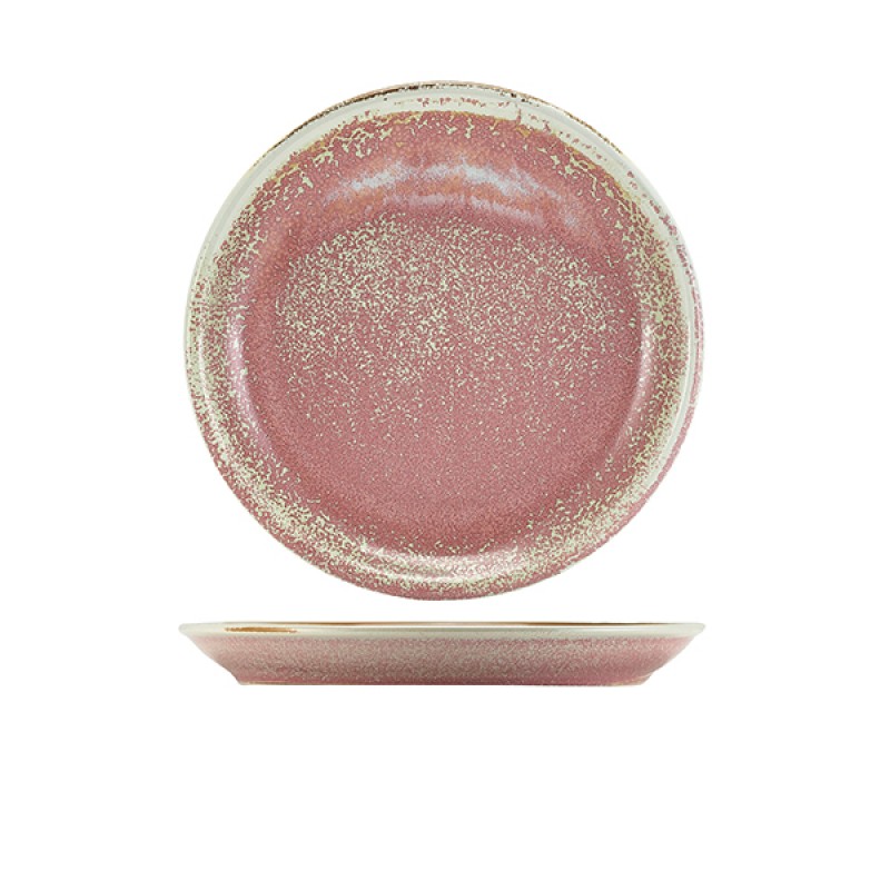 Terra Porcelain Rose Coupe Plate 24cm Terra Porcelain Rose Coupe Plate 24cm