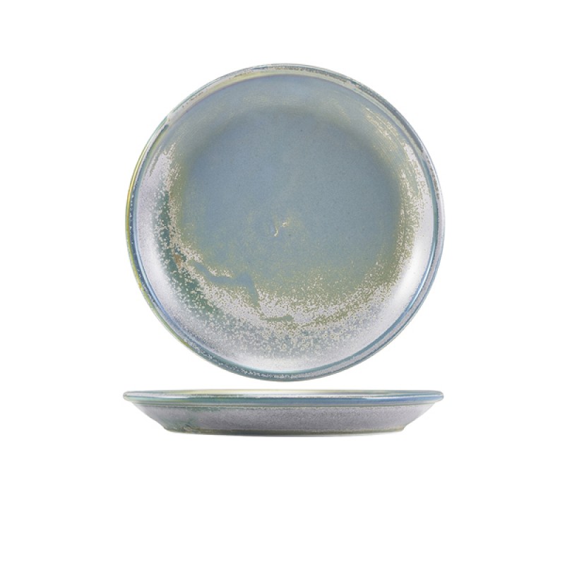 Terra Porcelain Seafoam Coupe Plate 19cm Terra Porcelain Seafoam Coupe Plate 19cm
