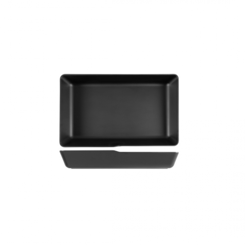 Black Copenhagen Melamine GN 1/1 Deep Dish 53 x 32.5 x 8cm