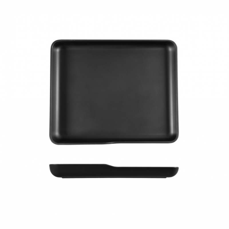 Black Copenhagen Melamine GN 1/2 Platter 32.5 x 26.5 x 3.5cm