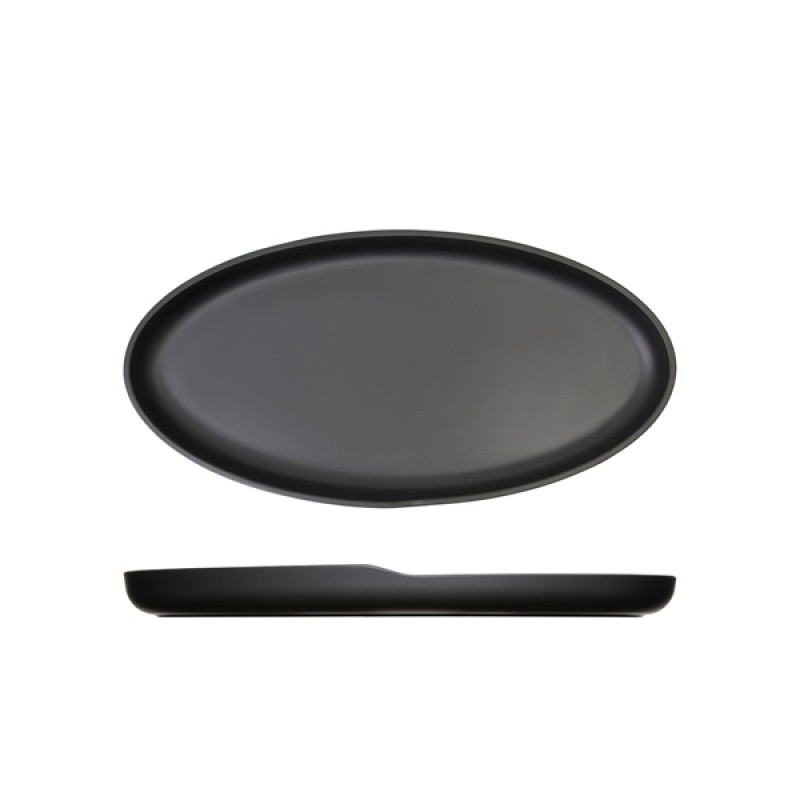 Black Copenhagen Oval Melamine Dish 40 x 20cm Black Copenhagen Oval Melamine Dish 40 x 20cm