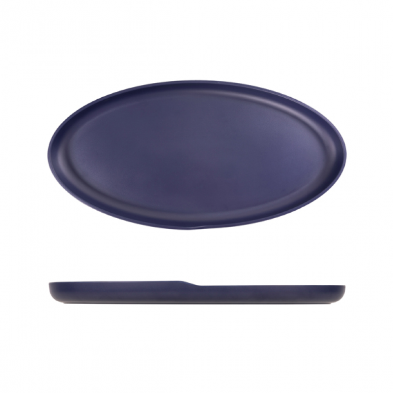 Denim Blue Copenhagen Oval Melamine Dish 47.5 x 24cm Denim Blue Copenhagen Oval Melamine Dish 47.5 x 24cm