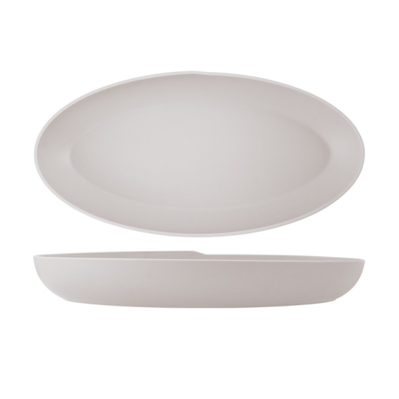White Copenhagen Oval Melamine Deep Dish 55 x 27.5 x 7.5cm White Copenhagen Oval Melamine Deep Dish 55 x 27.5 x 7.5cm