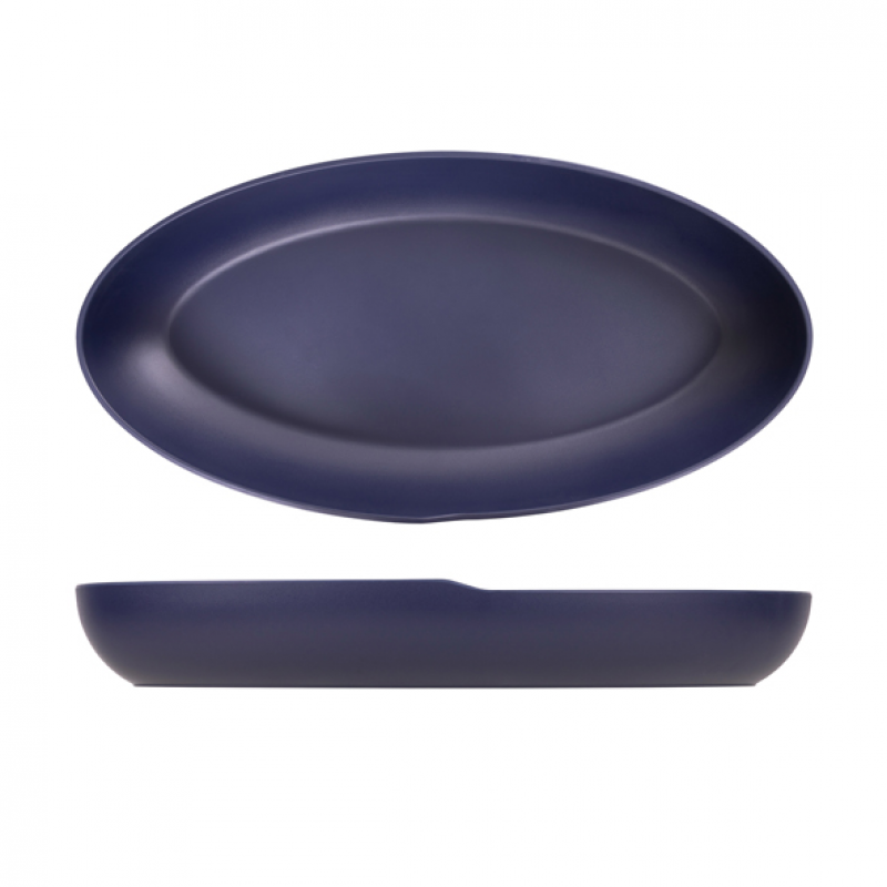 Denim Blue Copenhagen Oval Melamine Deep Dish 55 x 27.5 x 7. Denim Blue Copenhagen Oval Melamine Deep Dish 55 x 27.5 x 7.