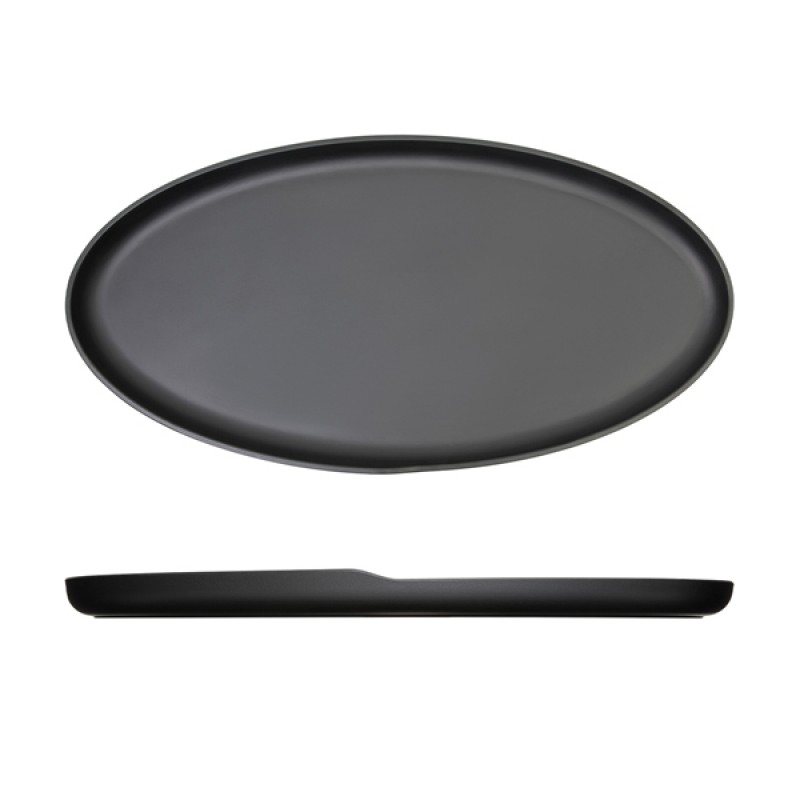 Black Copenhagen Oval Melamine Dish 55 x 27.5cm Black Copenhagen Oval Melamine Dish 55 x 27.5cm