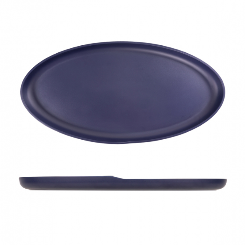 Denim Blue Copenhagen Oval Melamine Dish 55 x 27.5cm Denim Blue Copenhagen Oval Melamine Dish 55 x 27.5cm