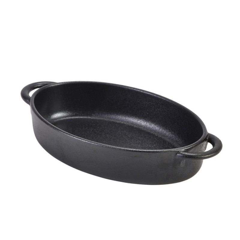 Forge Graphite Stoneware Oval Dish 17.5 x 11.5 x 4cm Forge Graphite Stoneware Oval Dish 17.5 x 11.5 x 4cm