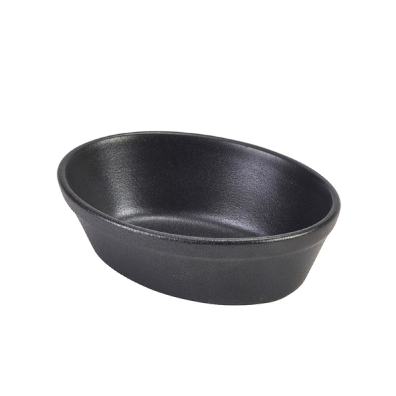 Forge Graphite Stoneware Oval Pie Dish 16cm Forge Graphite Stoneware Oval Pie Dish 16cm