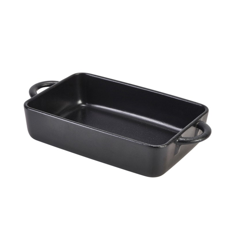 Forge Graphite Stoneware Rectangular Dish 16 x 10.5 x 4cm Forge Graphite Stoneware Rectangular Dish 16 x 10.5 x 4cm