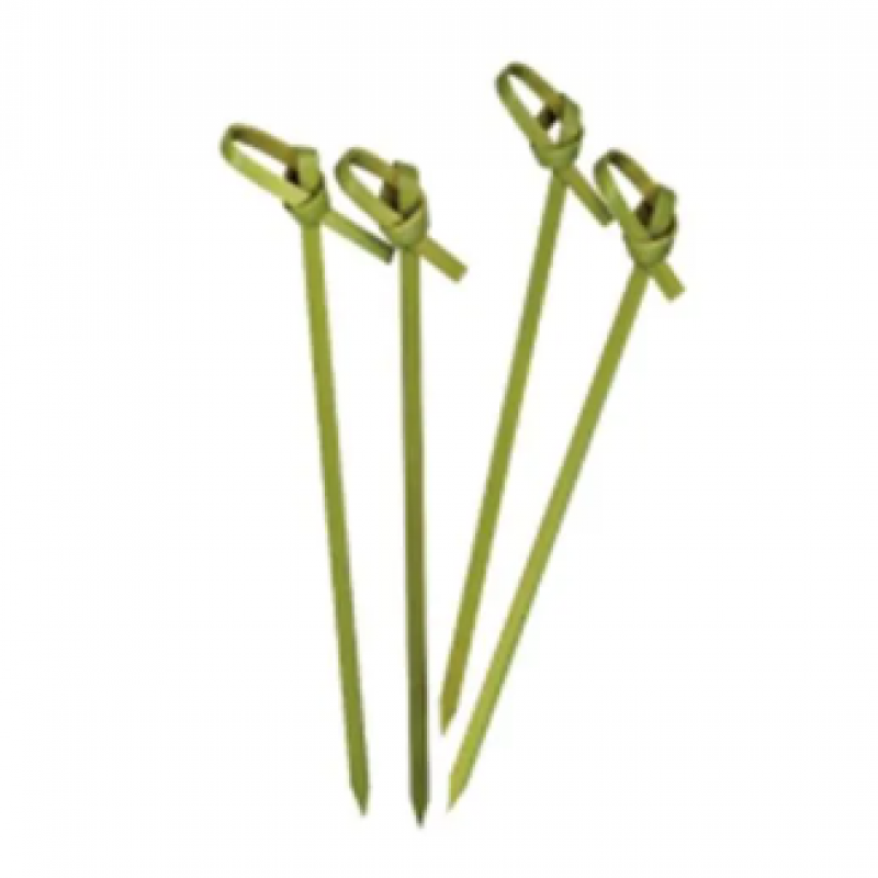 Looped bamboo skewer 90mm (10x100) - Looped bamboo skewer 90mm (10x100) -