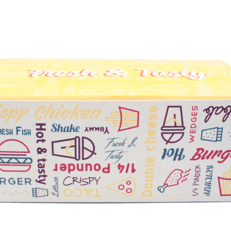 Large Fresh & Tasty Snack Box -175x104x70mm (300) Large Fresh & Tasty Snack Box -175x104x70mm (300)