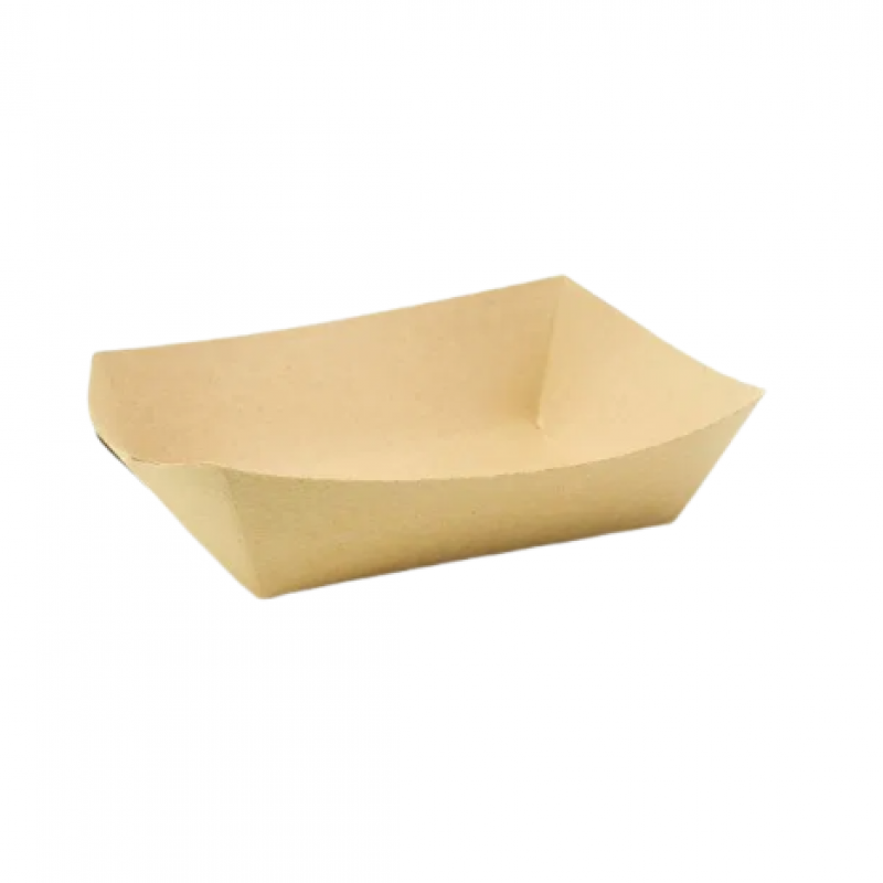1lb Small Kraft Greenspirit Paper Food Tray 1lb Small Kraft Greenspirit Paper Food Tray