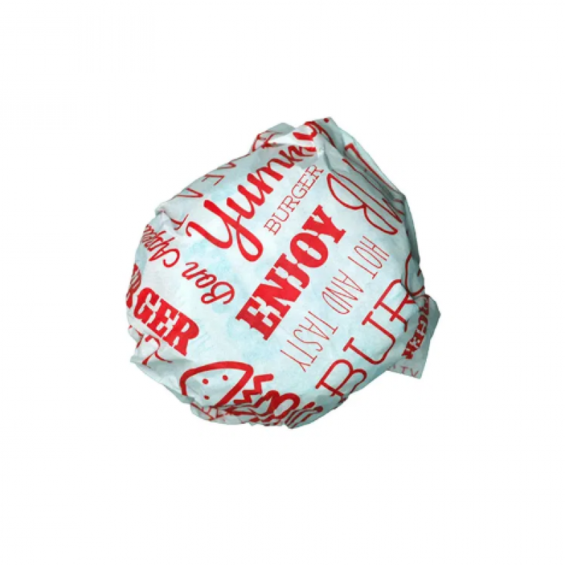 Red Compostable Burger Wrap 25x33cm (1000) Red Compostable Burger Wrap 25x33cm (1000)