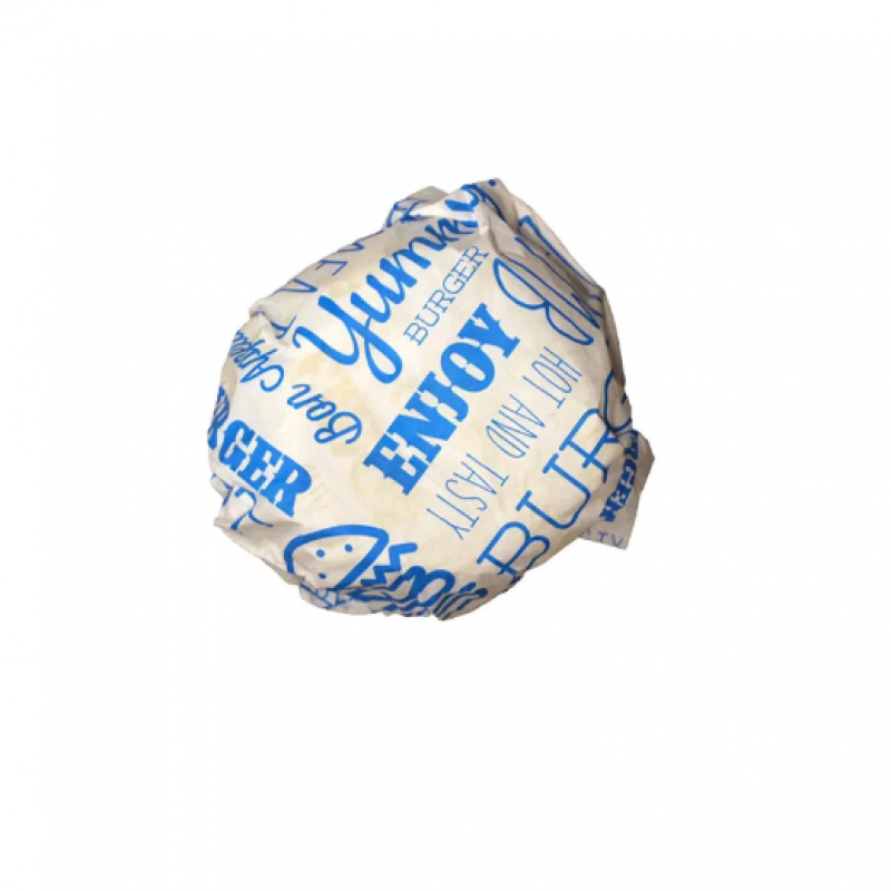 Blue Compostable Burger Wrap 25x33cm (1000) Blue Compostable Burger Wrap 25x33cm (1000)