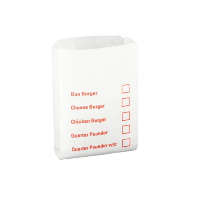 Burger Bag Tick Box 5x8x9 inch (1000) Burger Bag Tick Box 5x8x9 inch (1000)