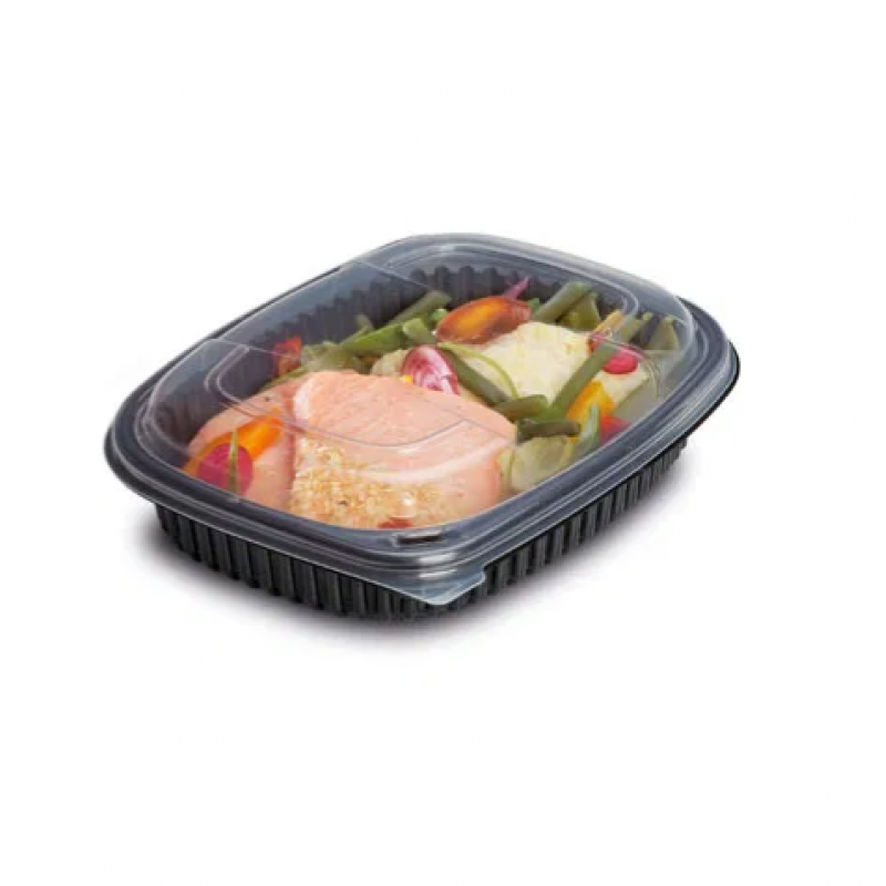 24oz Black 1-Compartment Microwaveable Containers (8x40) 24oz Black 1-Compartment Microwaveable Containers (8x40)