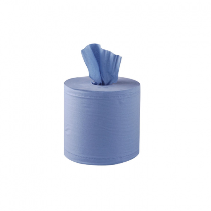 EDLP Jantex Centre Feed Roll Blue 2ply 400 sheets (Pack 6) EDLP Jantex Centre Feed Roll Blue 2ply 400 sheets (Pack 6)