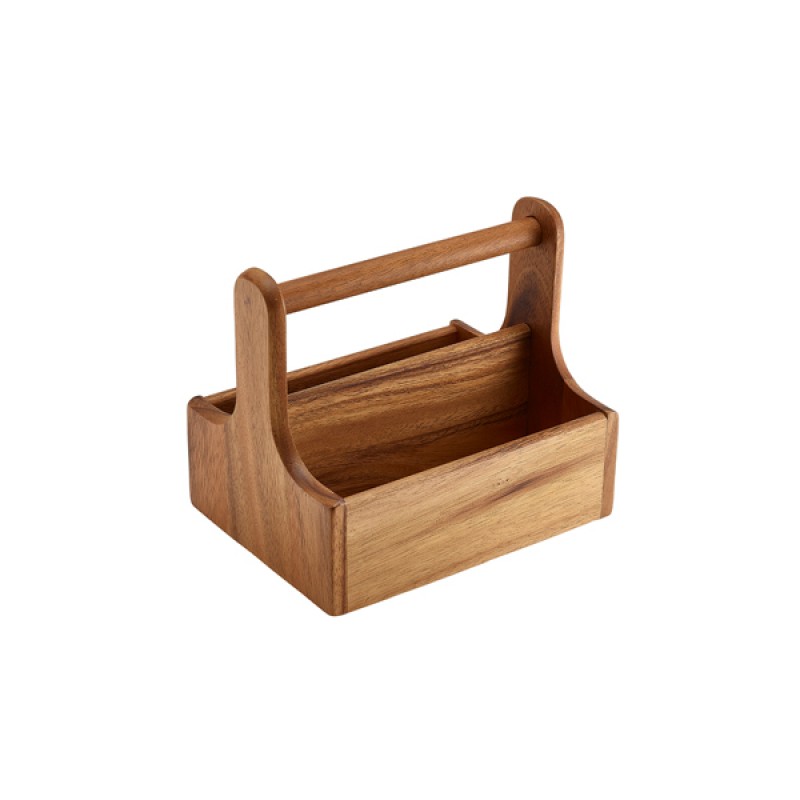 Medium Black Wooden Table Caddy Medium Black Wooden Table Caddy