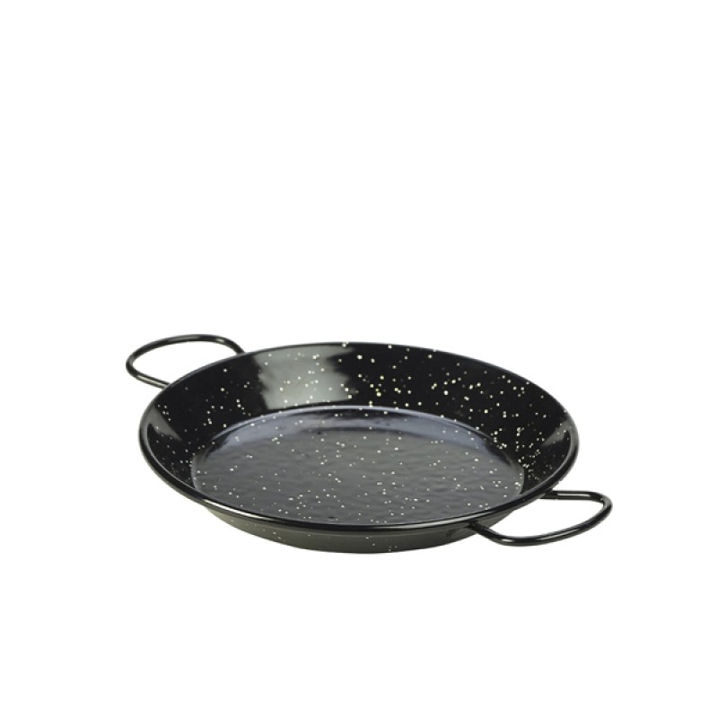 Black Enamel Paella Pan 20cm Black Enamel Paella Pan 20cm