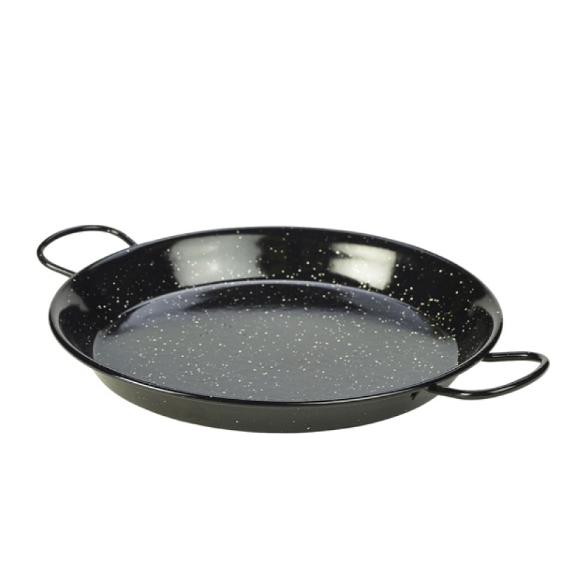 Black Enamel Paella Pan 30cm Black Enamel Paella Pan 30cm