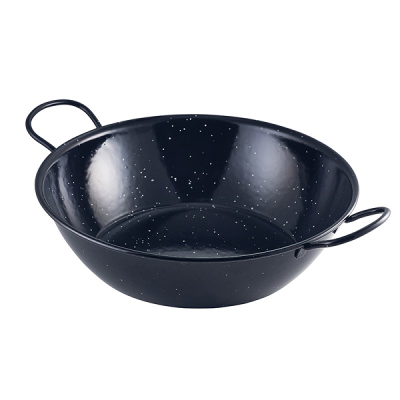 Black Enamel Dish 30cm Black Enamel Dish 30cm