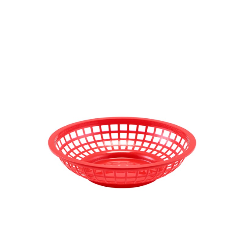 GenWare Round Fast Food Basket Red 20cm GenWare Round Fast Food Basket Red 20cm