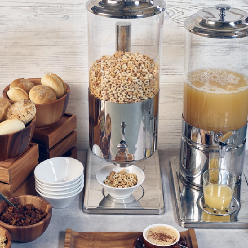 GenWare Stainless Steel Cereal Dispenser 6L GenWare Stainless Steel Cereal Dispenser 6L