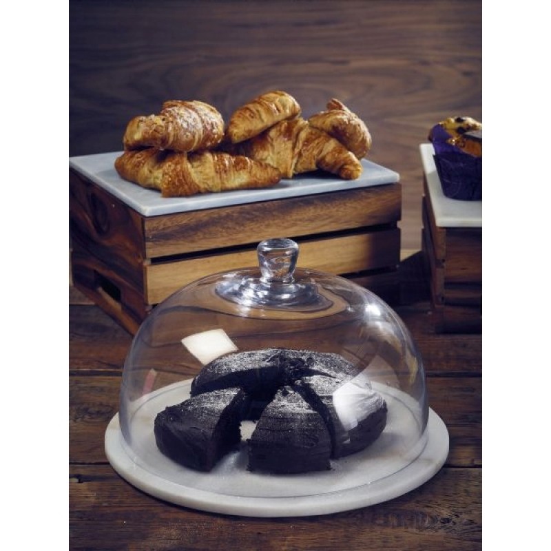 Glass Cake Stand Cover 29.8 x 19cm Glass Cake Stand Cover 29.8 x 19cm