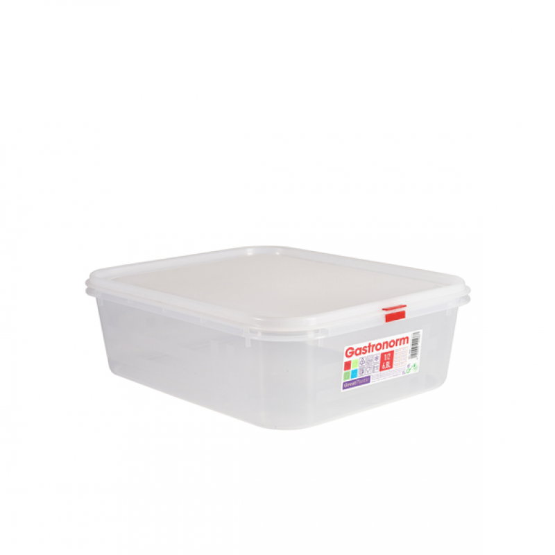 GenWare Clear Polypropylene Container GN1/2 100mm GenWare Clear Polypropylene Container GN1/2 100mm