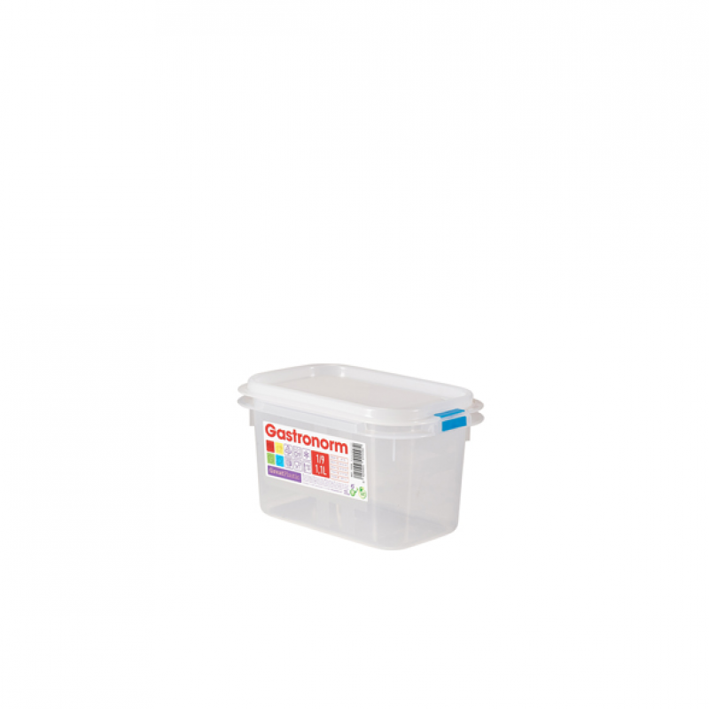 GenWare Clear Polypropylene Container GN1/9 100mm GenWare Clear Polypropylene Container GN1/9 100mm