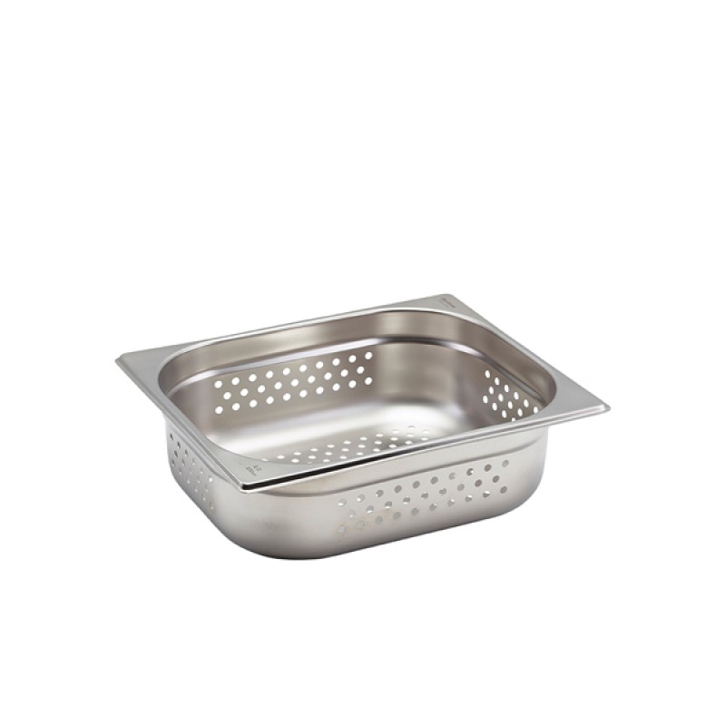 Perforated St/St Gastronorm Pan 1/2 - 100mm Deep Perforated St/St Gastronorm Pan 1/2 - 100mm Deep