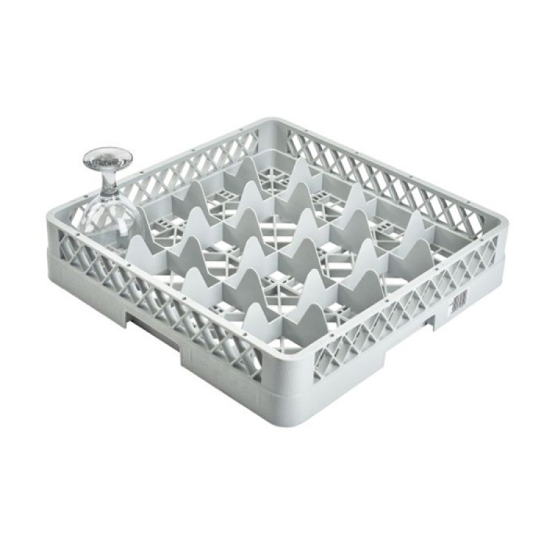 Genware 16 Comp Glass Rack With 1 Extender Genware 16 Comp Glass Rack With 1 Extender