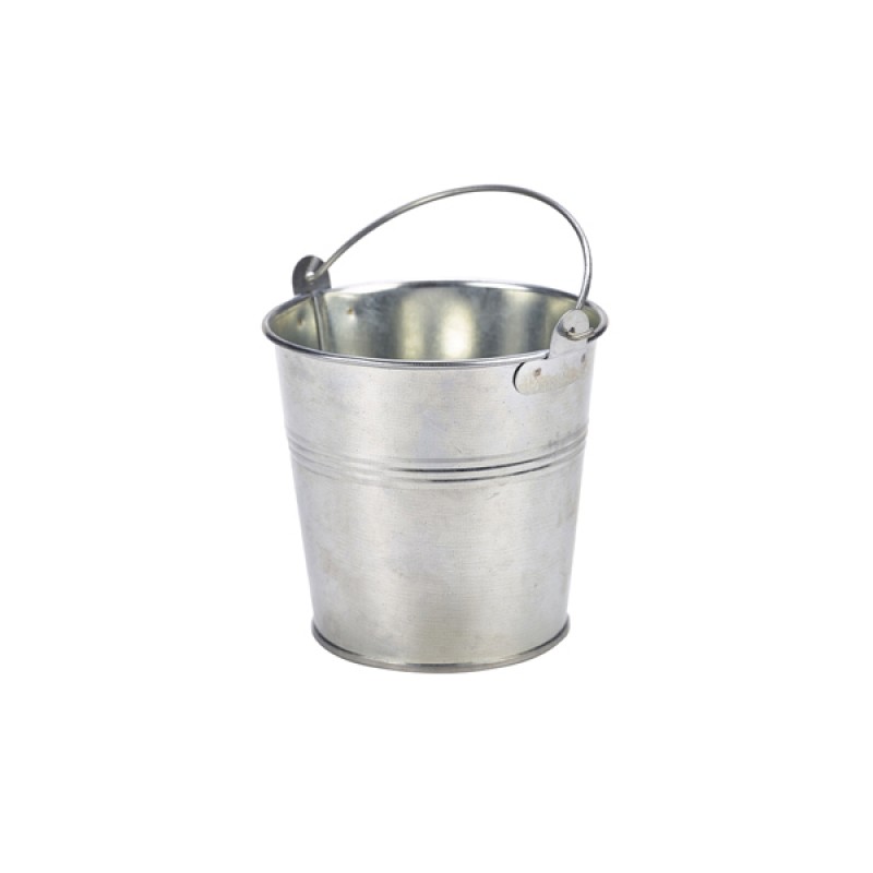 Galvanised Steel Combi Serving Buckets 12cm Dia Galvanised Steel Combi Serving Buckets 12cm Dia