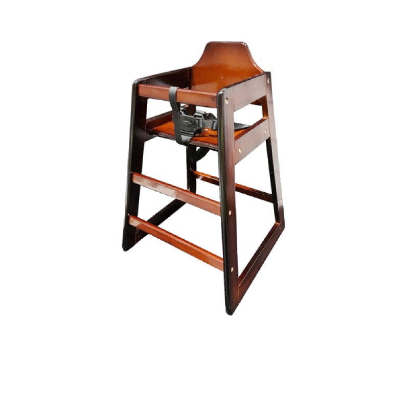 Wooden High Chair - Dark Wood Wooden High Chair - Dark Wood