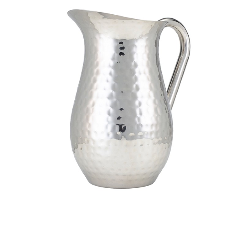 GenWare Hammered Stainless Steel Water Jug 2L/ 67.6oz GenWare Hammered Stainless Steel Water Jug 2L/ 67.6oz