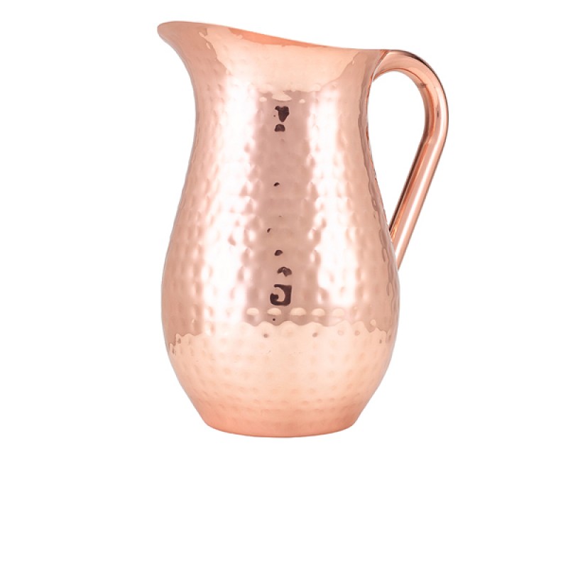 GenWare Hammered Copper Plated Water Jug 2L/67.6oz GenWare Hammered Copper Plated Water Jug 2L/67.6oz
