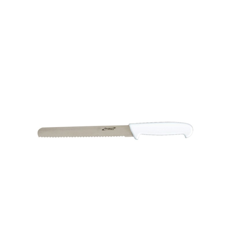 Genware 8\'\' Bread Knife White (Serrated) Genware 8\'\' Bread Knife White (Serrated)