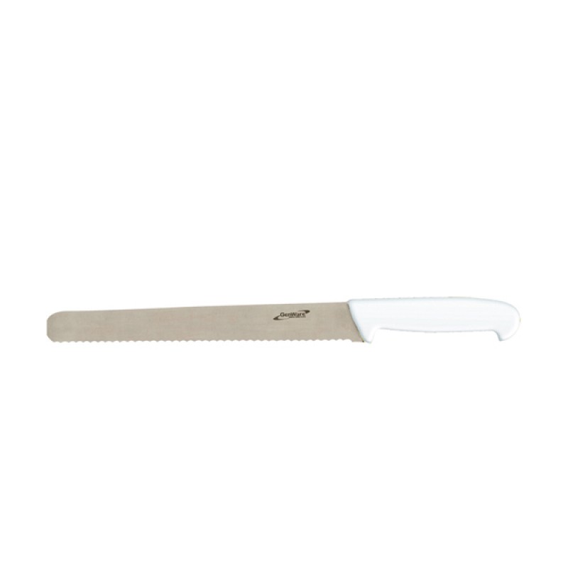 Genware 12'' Slicing Knife White (Serrated) Genware 12'' Slicing Knife White (Serrated)
