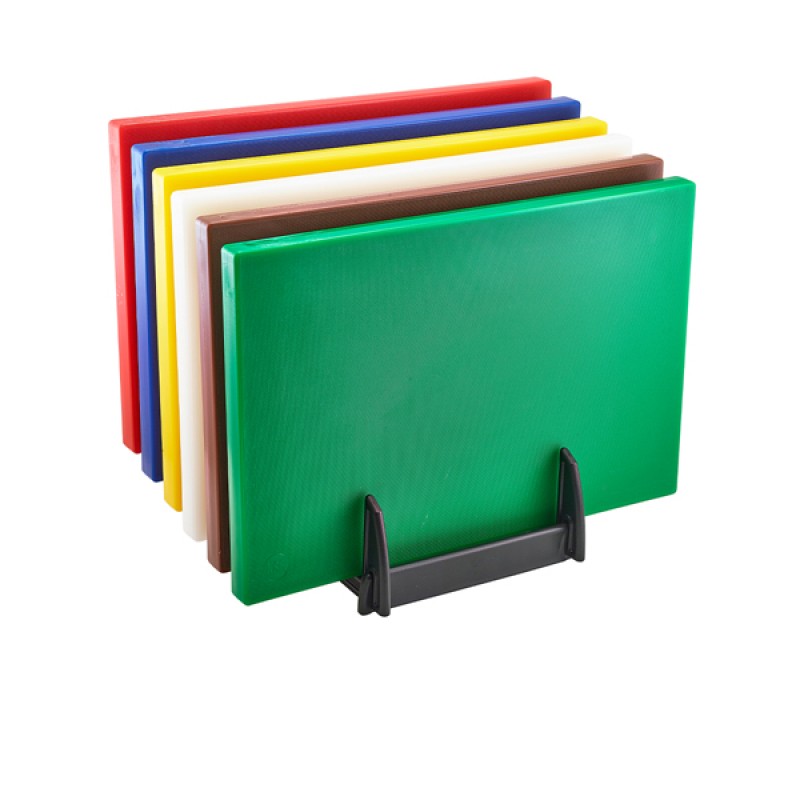 Low Density Chopping Board And Rack Set 18 x 12 x 1 Low Density Chopping Board And Rack Set 18 x 12 x 1