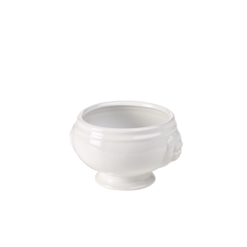 Genware Porcelain Lion Head Soup Bowl 40cl/14oz Genware Porcelain Lion Head Soup Bowl 40cl/14oz