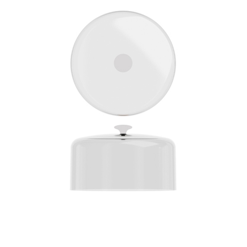 Clear PC Dome Lid With White Handle 26.5 x 16.2cm Clear PC Dome Lid With White Handle 26.5 x 16.2cm