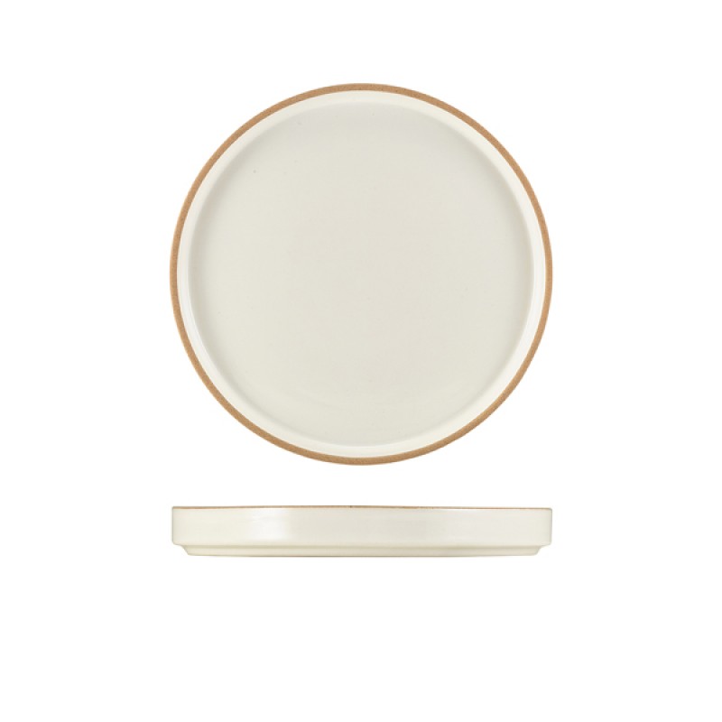 GenWare Kava White Stoneware Presentation Plate 20cm GenWare Kava White Stoneware Presentation Plate 20cm