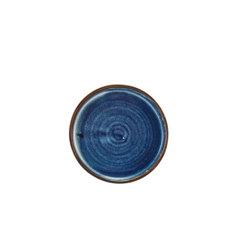 Terra Porcelain Aqua Blue Low Presentation Plate 14cm Terra Porcelain Aqua Blue Low Presentation Plate 14cm